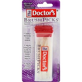 The Doctor's BrushPicks Interdental Toothpicks, 120 BrushPicks