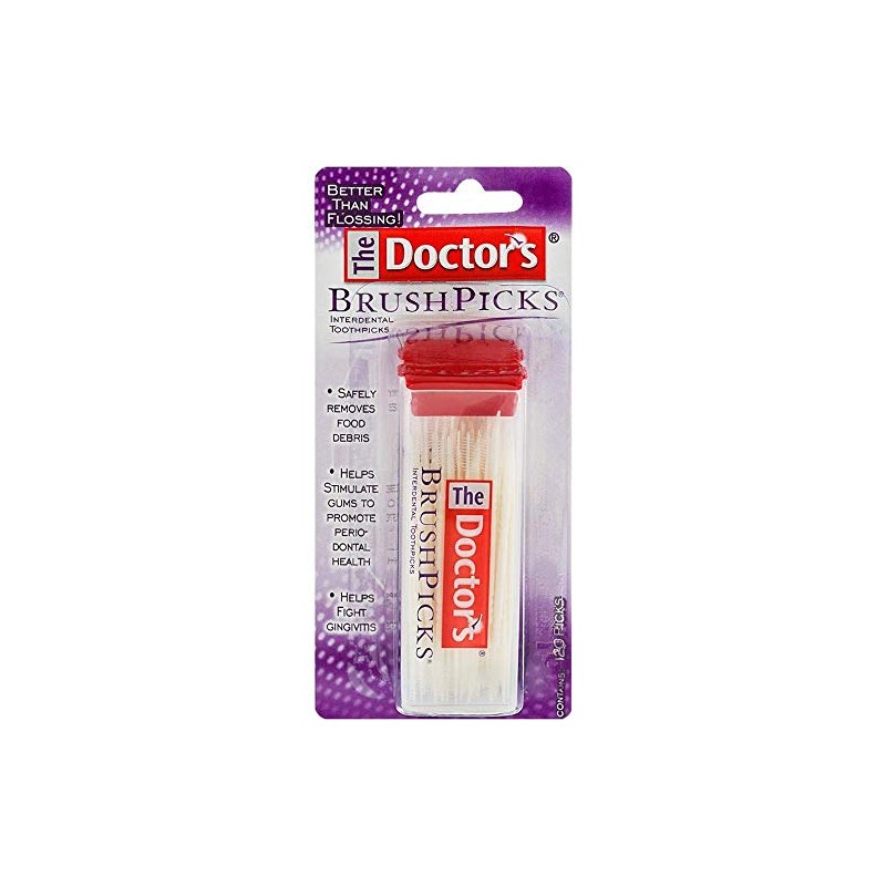 The Doctor's BrushPicks Interdental Toothpicks, 120 BrushPicks