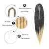 Double Ended Dreadlock Extensions 0.6CM Diameter Synthetic Hair 24Inch 20Strands