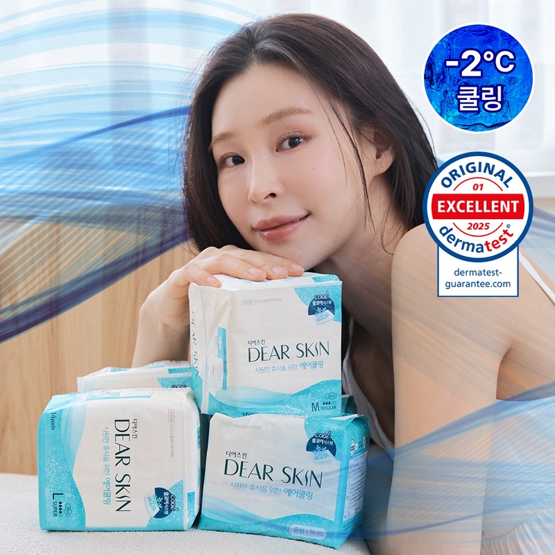 DEARSKIN Air Cooling Sanitary Pads - Large 14P