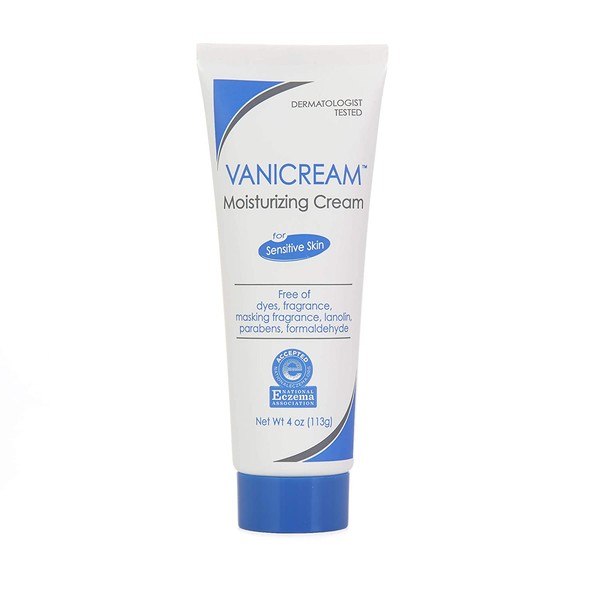 Vanicream Moisturizing Skin Cream | Fragrance, and Gluten Free | For Sensitive Skin | Soothes Red, Irritated, Cracked or Itchy Skin | Dermatologist Tested | 4 Ounce (Pack of 12)