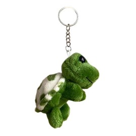 Green Mini Sea Creatures Turtle Doll Keychain Gift Plush Key Ring Cartoon Bag Pendant Auto Animal Keychain Decoration Plush Keychain Automobile Keychains Trim Stuffed Animals Interior Accessories