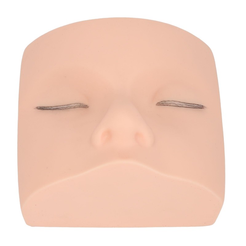 Eyelash Extension Mannequin Head, PVC Soft Rubber Reusable Design, Three