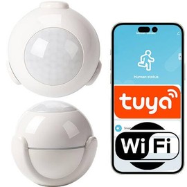Sone Smart One WiFi Motion Sensor Smart Indoor - Tuya Smart Motion Sensor with App - Smartlife Motion Sensor Smart Home - 110° Detection - 360° Rotation - CR123A - Mini WiFi Alarm