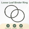 PATIKIL 18Pcs Loose Leaf Binder Rings, 2.2 Inch Metal Open