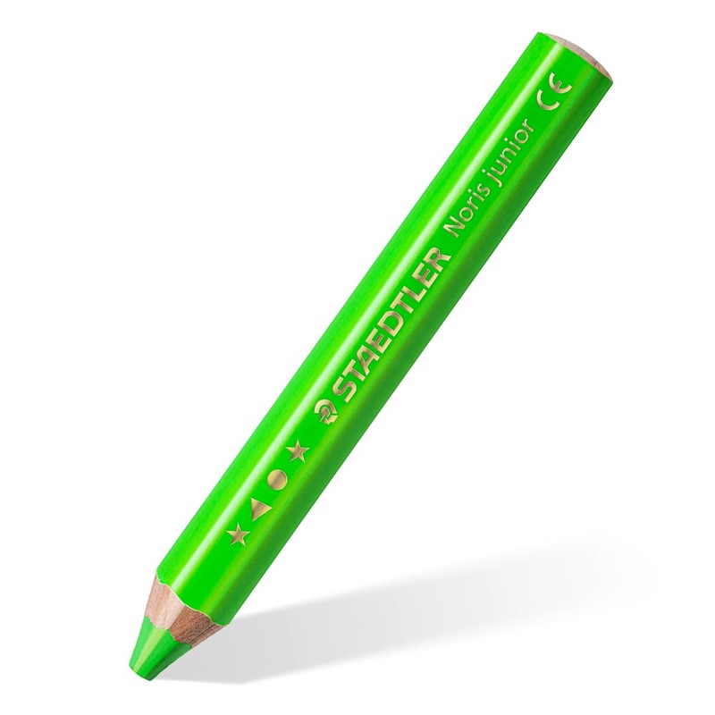 STAEDTLER 140 C4P1 Noris Junior 3-in-1 Colouring Pencils for Toddlers