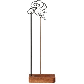 Upside Down Incense Holder, Wooden Incense Holder for Sticks with Ash Catcher, Hanging Incense Burner for Meditation Yoga Spa Room Decor