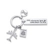 PiercingJak Keyring Engraved Wherever You Go Come Back To Me