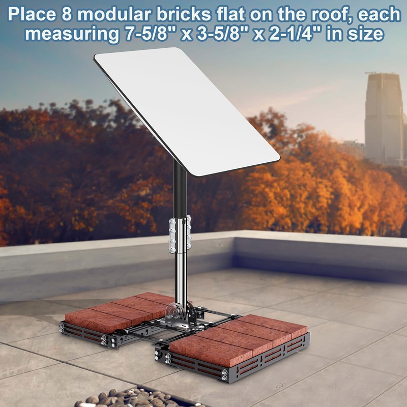 Starlink Gen 2 Roof Ridge Mount - No-Drill Installation Pole