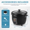 Aroma Housewares 1.5Qt. Rice & Grain Cooker (ARC-363NGB),Black,6-Cup Cooked /