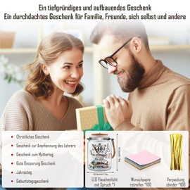 LED Bottle Light with Sayings, 40th Birthday Gift for Women and Men, 40th Birthday Gift Night Light Gifts Decoration, Gift Ideas for Birthday Table Decoration, LED Lighting Illuminated Decorative