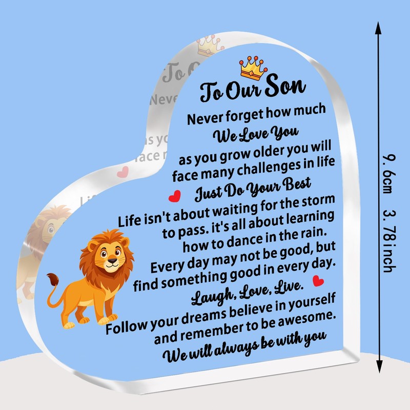 JETTOP To Our Son Gifts from Mum Dad Gifts for