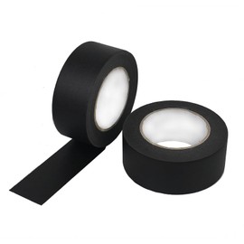 ZALUJMUS Multi-Surface Premium Masking Tape, Decorative Painter Tape for Indoor Artists, 30 m x 5 cm, Black (2)