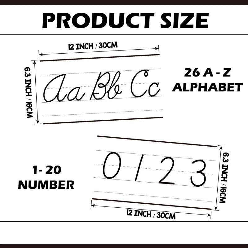 Alphabet Bulletin Board Set - 15 PCS ABC Wall Decorations