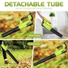 Leaf Blower, Electric Cordless Leaf Blower with 2 Batteries and