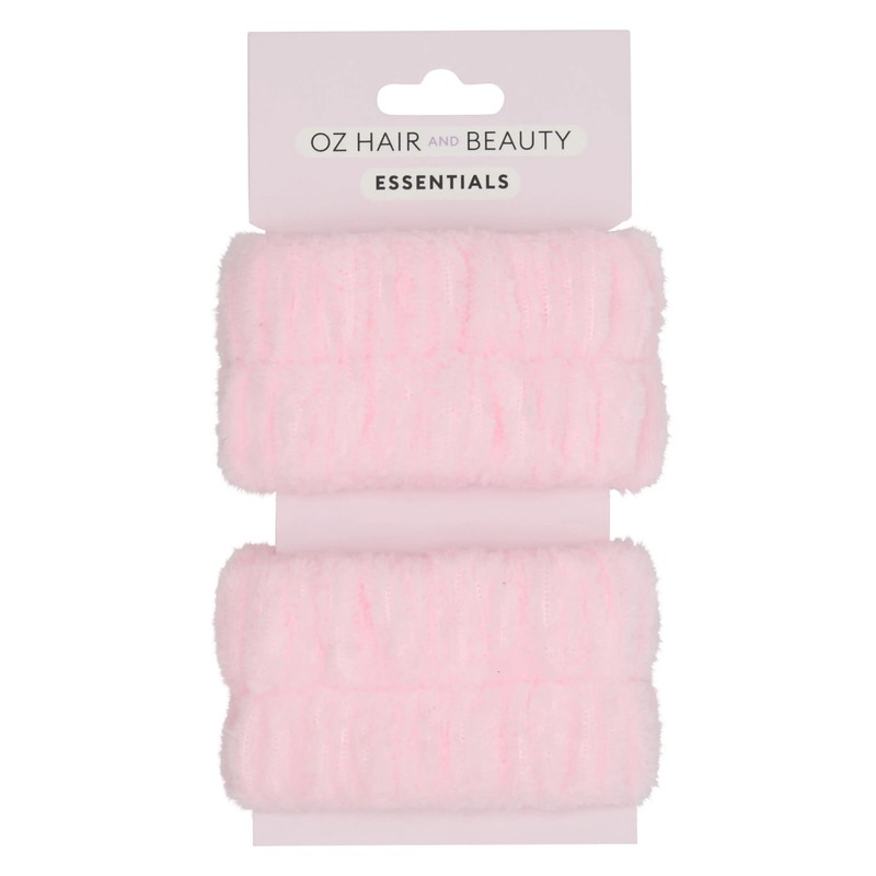 Oz Essentials Headband & Cleansing Wrist Band - Pink Bundle