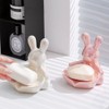 Adung Playground Luxury Rabbit Ceramic Bathroom Soap Dish Holder Soap