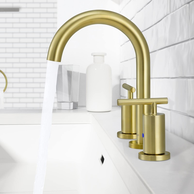 PARLOS 2-Handle Widespread 8 inch Bathroom Sink Faucet 3 Hole