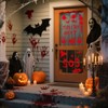 AhfuLife 108Pcs Halloween Window Stickers, 9 Sheets Reusable Halloween Window