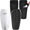 Northdeer Boys Football Shin Guards incl. Sleeves with Optimized Insert