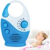 Shower Radio, Waterproof Bathroom Speaker Button, Mini Adjustable Volume Hanging