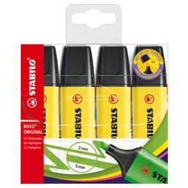 STABILO STABILO - Textmarker - BOSS ORIGINAL - 4er Pack - gelb