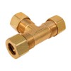 Highcraft D64-12-OM Compression Tee Pipe Fitting 1/2" OD. Connection Lead-Free
