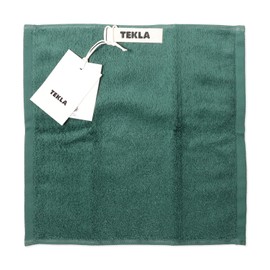 Tekla Hand Towel Towel Nordic Tekla Handkerchief Stripes Core Collection 30×30cm Towel Handkerchief Brand Women Men Gift Cute Father Birthday Present Solid Stripes (Teal Green)