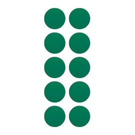 Cawila Pro Round Magnets Set of 10 Diameter 20 mm Green One Size