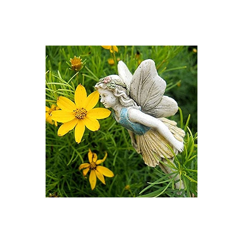 Sugar House Miniature Fairy Figurine Statue – Garden Décor Accessories