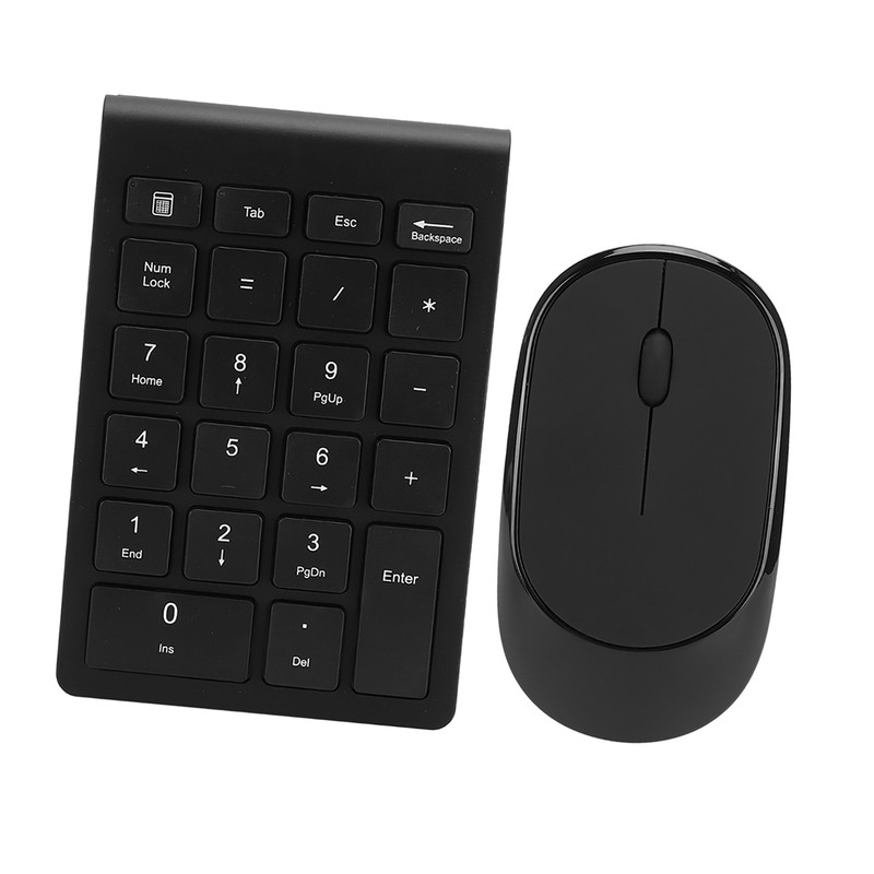 2.4G Wireless Ultra-Thin 22-Key Switch-Free Digital Keyboard Wireless Mouse Set