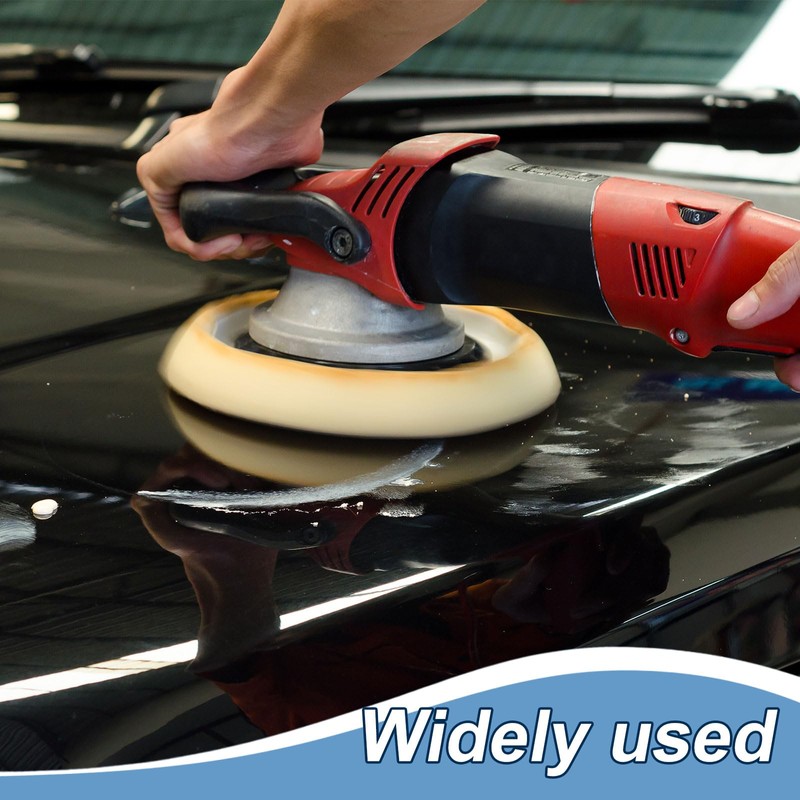 sourcing map 10pcs Car Polisher Bonnet Buffing Pad Micro-Fiber Polishing