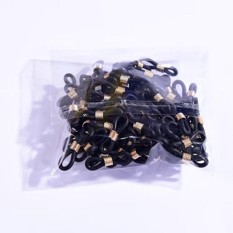 100 Pcs Black Durable Quail Leg Bands, Splay Leg Bands