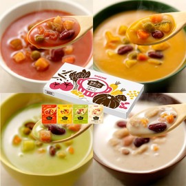 Potage of Vegetables and Beans, 4 Types of Soup x 1 Set, Trial Set
