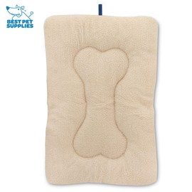 Best Pet Supplies Machine Washable Dog Crate Mat – Double-Sided Kennel Pad - Navy Blue, XS (18 x 12)