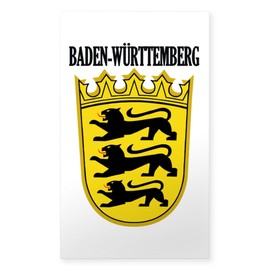 CafePress Baden Wurttemberg COA Rectangle Bumper Sticker Car Decal