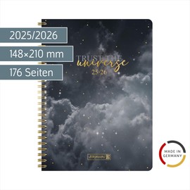 BRUNNEN School Calendar Style 2025/2026 "Clouds" | A5, Plastic