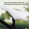 Mountain Road Bike, Comfortable Shockproof Cycling White Saddle Seat Seat