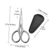 2-Piece Beard Scissors Set for Men Compact Trimming Shears Safety
