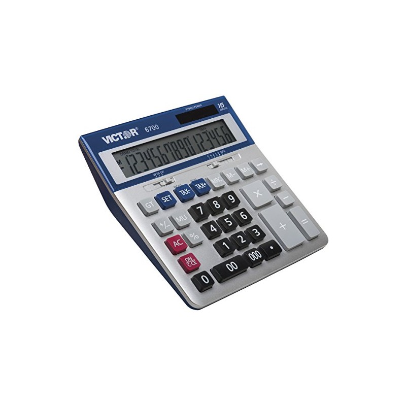 Victor 6700 Large Desktop Calculator, 16-Digit LCD