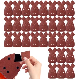 Pack of 30 for Black and Decker Mouse Sandpaper, 120 Grit Mouse Detail Sanding Sheets, Detail Sander, Velcro Sanding Triangles, Sanding Pads, Triangle Sander for Black and Decker Detail Palm Sander