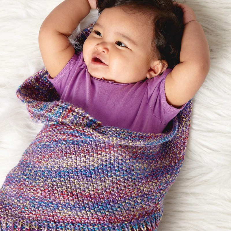 Bernat Super Value Big Stripes - Ovillo de Lana, Lavanda,