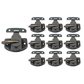 QCAA Cam-Action Windows Sash Lock & Keeper, Antique Copper, 10 Pack, Made in Taiwan