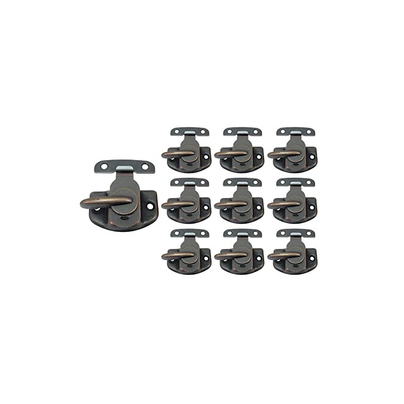 QCAA Cam-Action Windows Sash Lock & Keeper, Antique Copper, 10