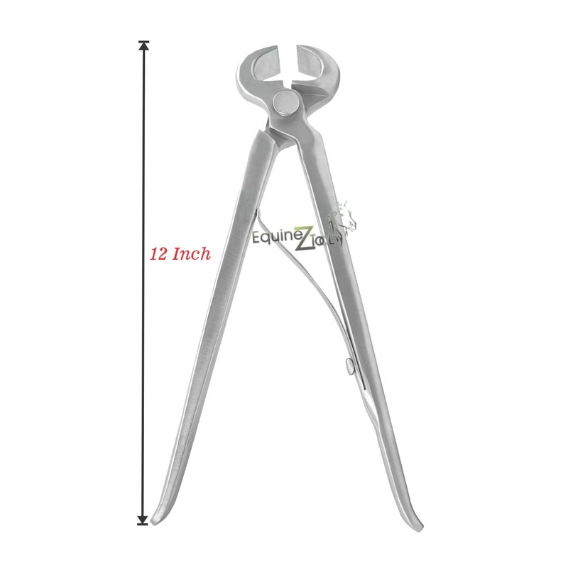 12” Hoof Nipper Spring Loaded Farrier Tool – Vanadium Steel,