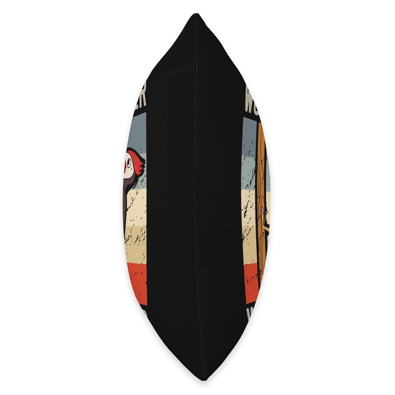 Ivory Billed Woodpecker Bird Feeder House Birdwatching Throw Pillow