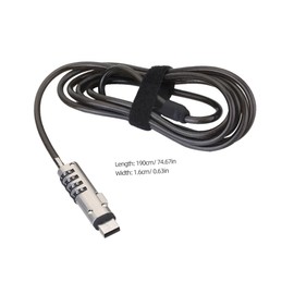 SHOWERORO USB Laptop Password Lock Portable Numeric Security Lock for Laptops Digital Devices Rotating Design Scratch Protection with Sponge Patch Easy Prevent Theft