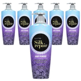 Elastine Silk Repair Conditioner Baby Powder Scent, 550ml, 6 Pieces / 엘라스틴 실크 리페어 컨디셔너 베이비파우더 향, 550ml, 6개