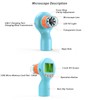 Kids Microscope with 8 LEDs IPS Eye Protection Screen 100X‑800X