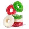 SweetGourmet Gummy Christmas Wreath Candy, 1 Pound Bag, Cherry, Strawberry-Banana